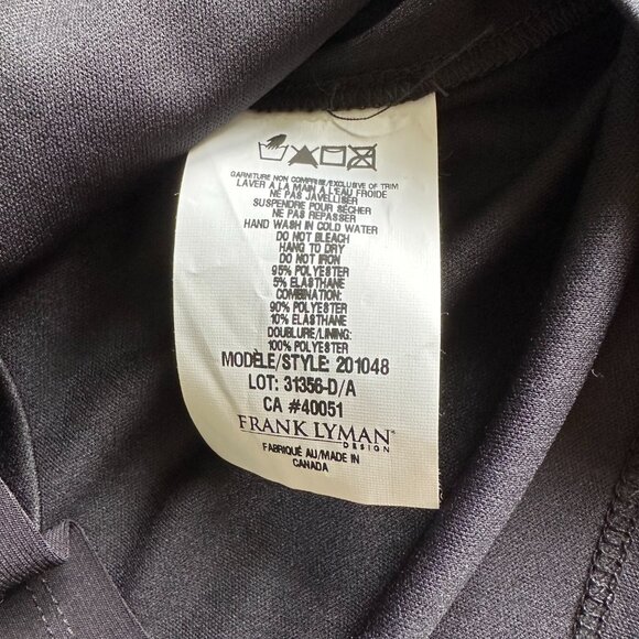 NEW Frank Lyman Design Collection Asymmetrical Sleeveless Top - Picture 4 of 7